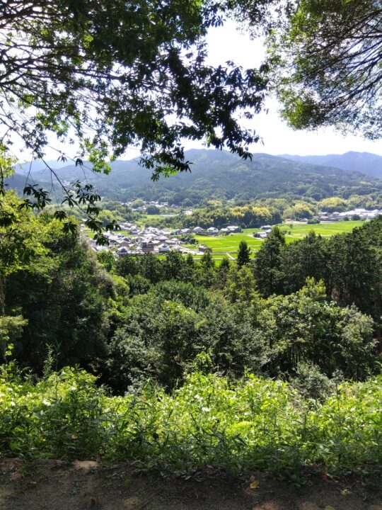 奈良県明日香村の甘樫丘の展望台からの景色